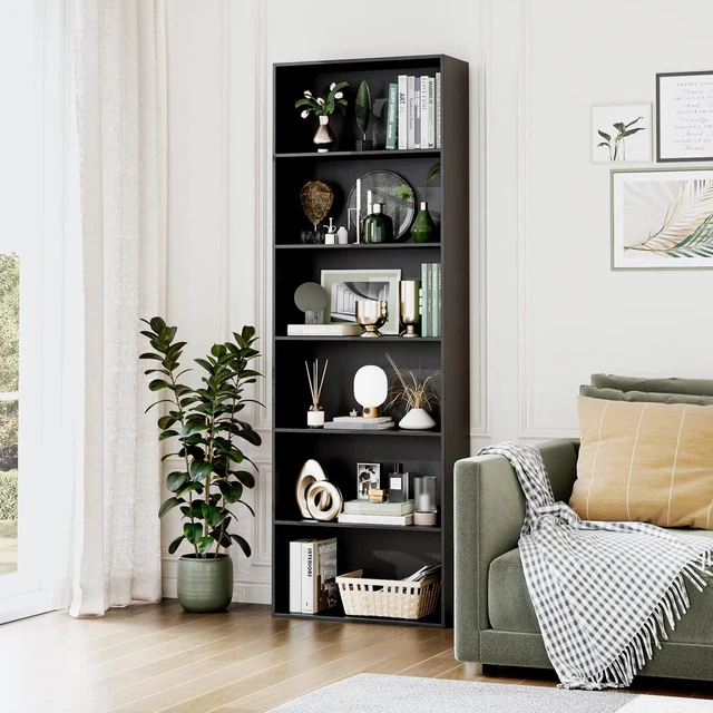 open bookcase