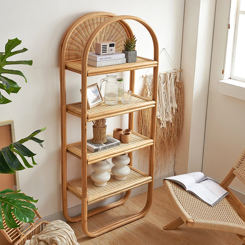 rattan bookcase