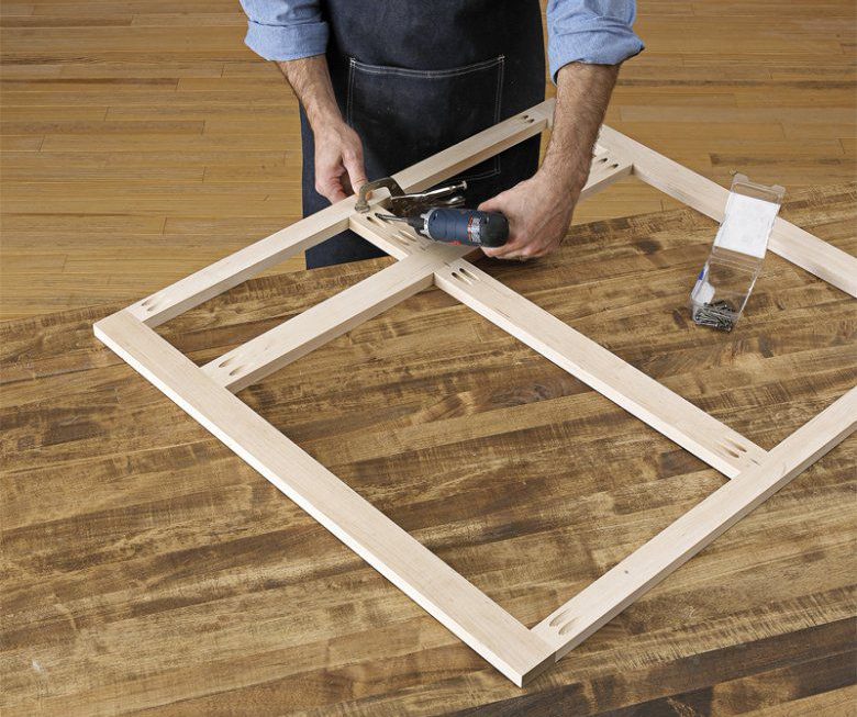 how to build a cabinet door