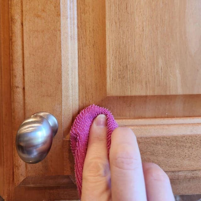 how to clean cabinet hardware