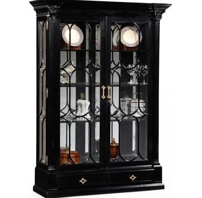 black china cabinet