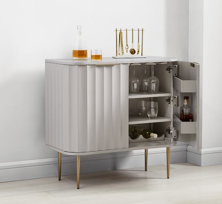 west elm bar cabinet