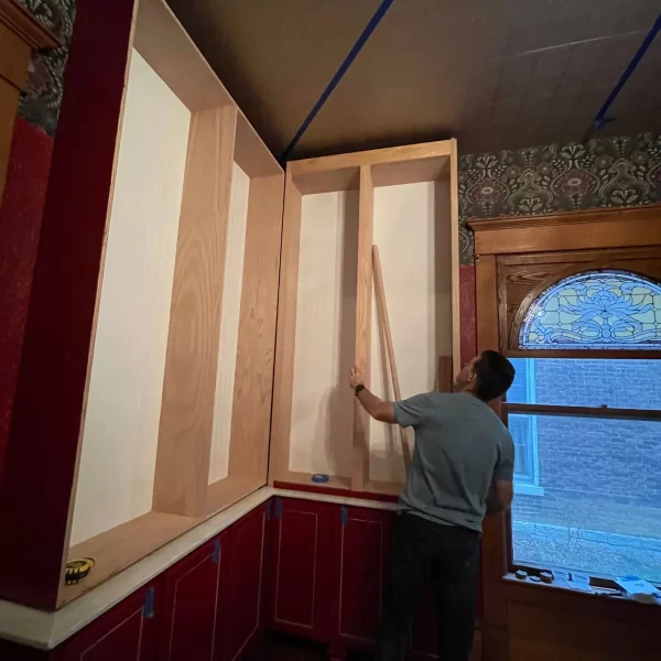 Simplified Cabinet Makeover: How to Attach Face Frame to Cabinet