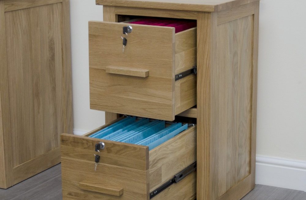 solid wood filing cabinet